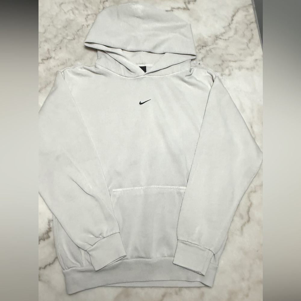 Nike heavyweight oversized center swoosh logo hoodie. Size S